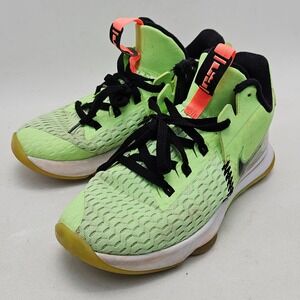 Nike LeBron Witness 5 Lime Glow Bright Mango Men Basketball Shoes CQ9381-300 9.5